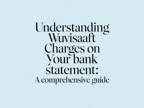 Understanding WUVISAAFT Charges on Your Bank Statement A Comprehensive Guide