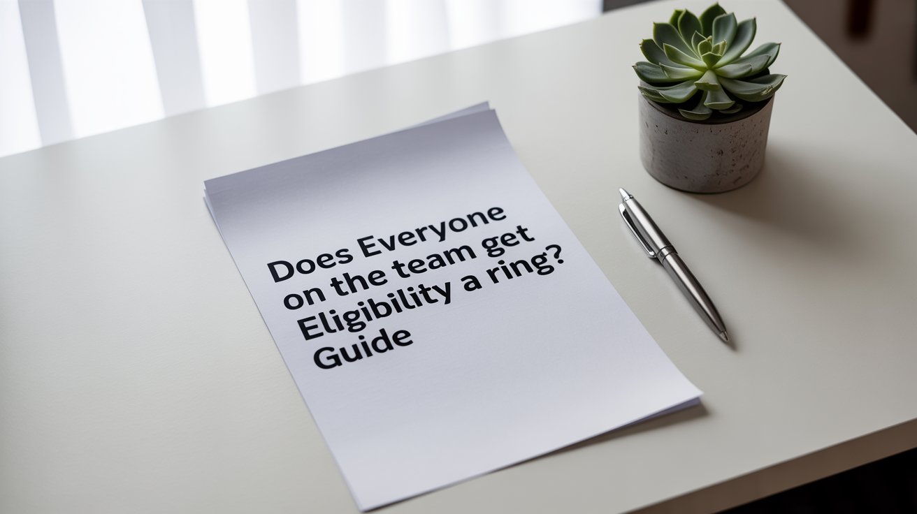 Does Everyone on the Team Get a Ring Eligibility Guide
