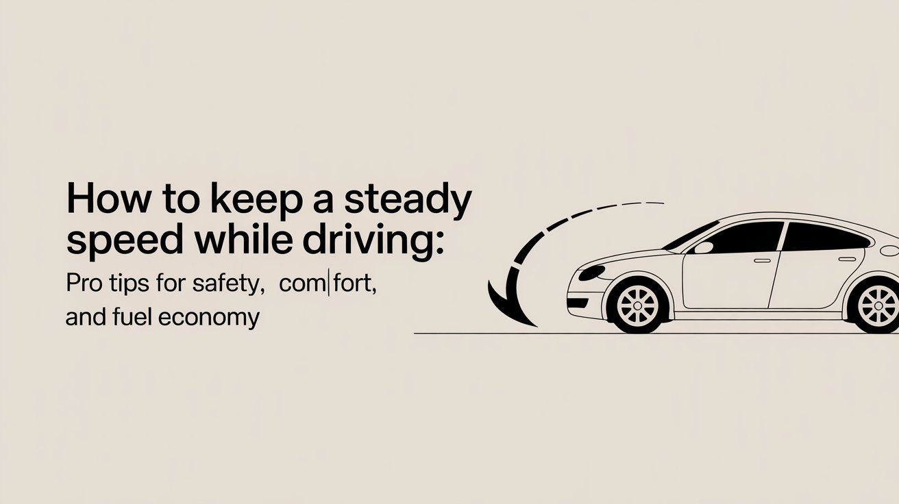How to Keep a Steady Speed While Driving Pro Tips for Safety, Comfort, and Fuel Economy