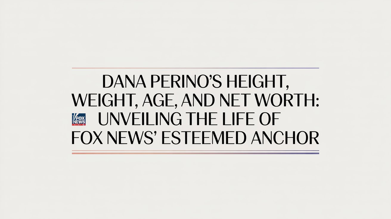 Dana Perino’s Height, Weight, Age, and Net Worth Unveiling the Life of Fox News’ Esteemed Anchor